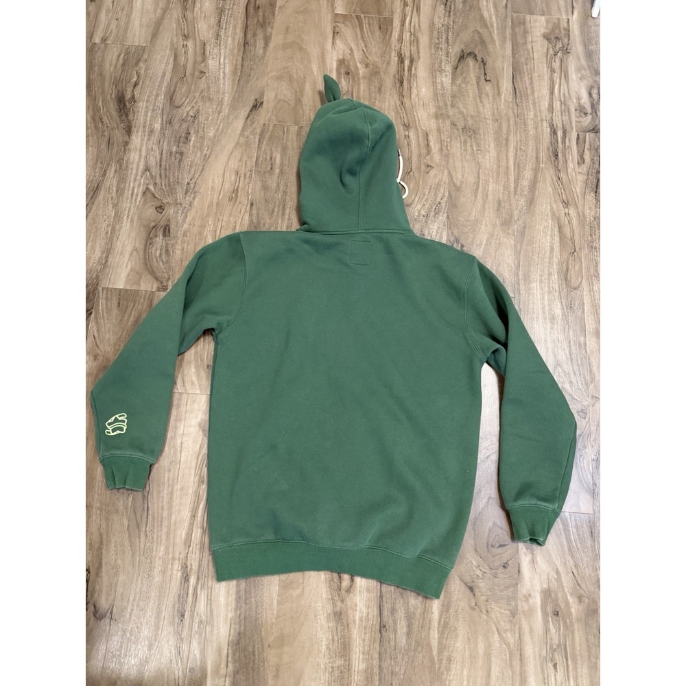 Sykkuno Hoodie Mens M Leaf Green Star Graphic Pullover Sweatshirt Heavyweight - Picture 12 of 12